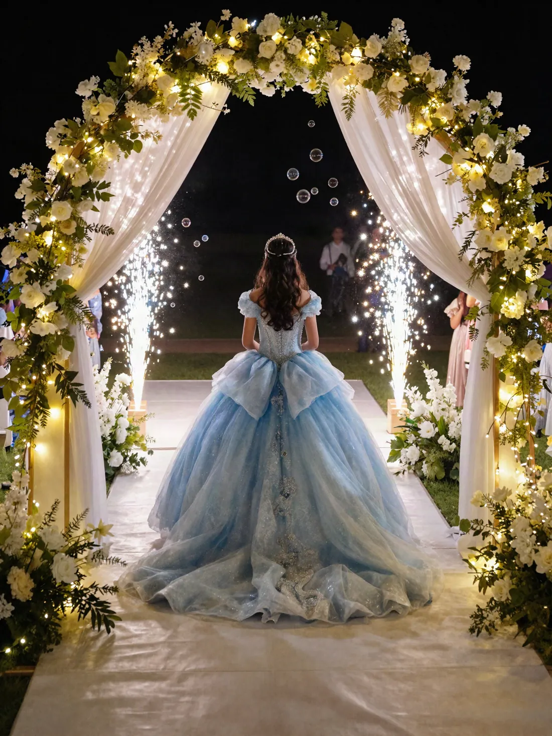 La entrada en una fiesta de 15
